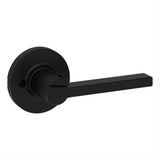Kwikset 488CSLRDT-514 Casey Half Dummy Door Lever with Round Rose Matte Black