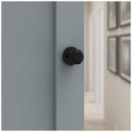 Kwikset 488CV-514 Cove Single Dummy Door Knob Matte Black