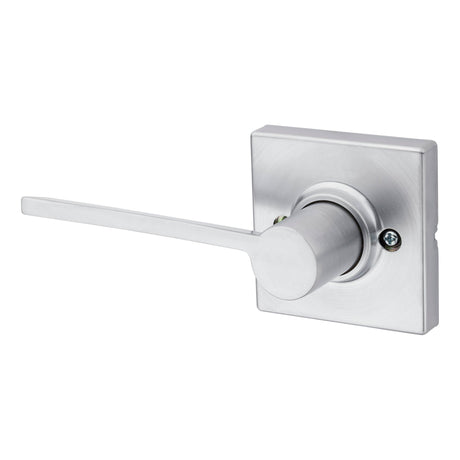 Kwikset 488LRLSQTLH-26D Ladera Half Dummy Door Lever with Square Rose Satin Chrome