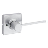 Kwikset 488LRLSQTRH-26D Ladera Half Dummy Door Lever with Square Rose Satin Chrome