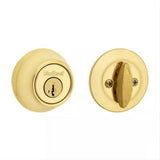 Kwikset 660-11P.STRKP Single Cylinder Deadbolt with 6AL Latch and STRKP Strike Pack which includes Square Corner, Round Corner and 5303 Round Corner Full Lip Strikes K3 Venetian Bronze