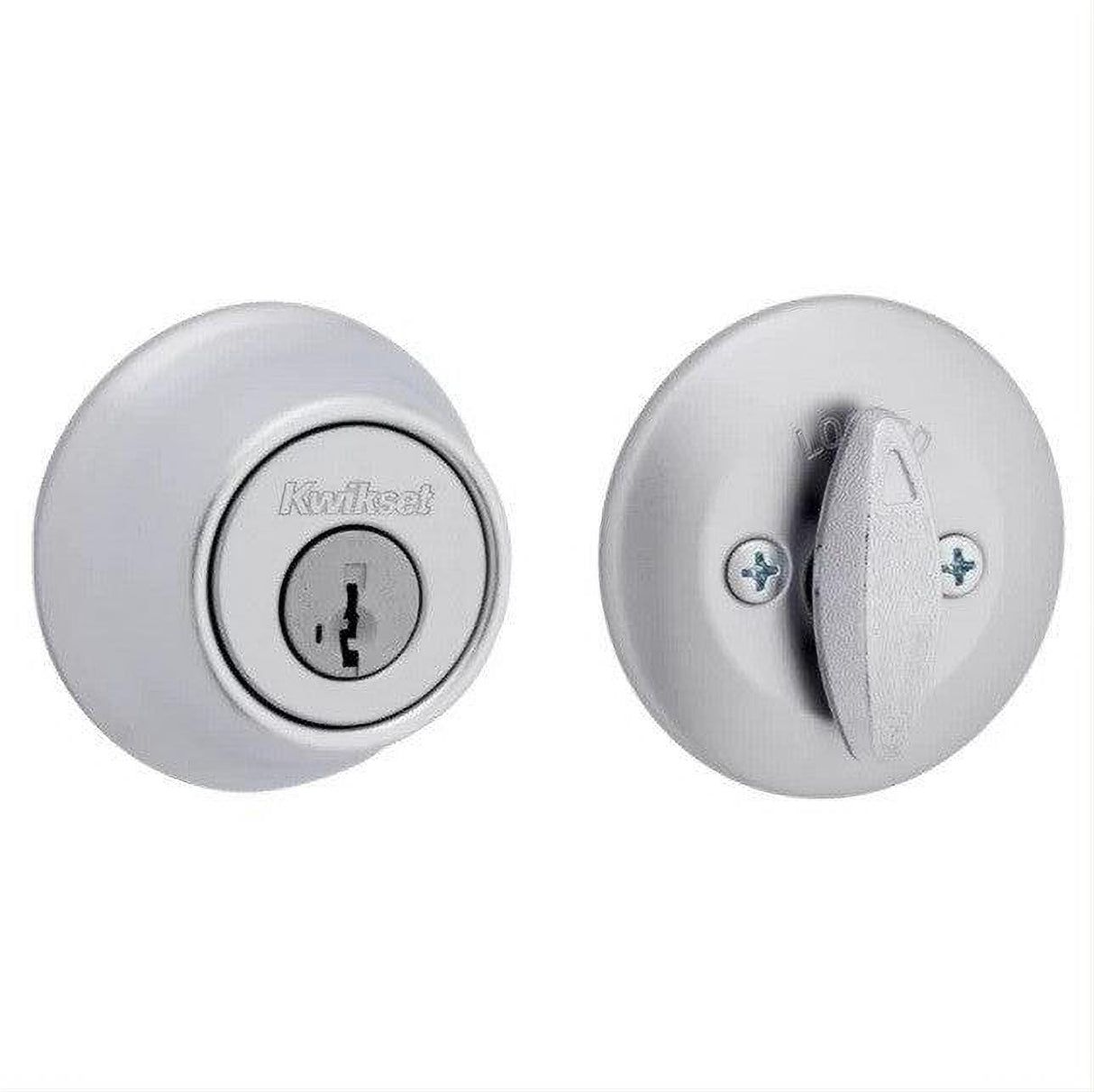 Kwikset 660-11PS.DS Single Cylinder Deadbolt with 6AL Latch and STRKP Strike Pack which includes Square Corner, Round Corner and 5303 Round Corner Full Lip Strikes K3 Venetian Bronze