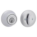 Kwikset 660-11PS.DS Single Cylinder Deadbolt with 6AL Latch and STRKP Strike Pack which includes Square Corner, Round Corner and 5303 Round Corner Full Lip Strikes K3 Venetian Bronze