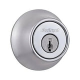 Kwikset 660-11PS.STRKP Single Cylinder Deadbolt with 6AL Latch and STRKP Strike Pack which includes Square Corner, Round Corner and 5303 Round Corner Full Lip Strikes K3 Venetian Bronze