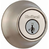 Kwikset 660-26S.STRKP Single Cylinder Deadbolt with 6AL Latch and STRKP Strike Pack which includes Square Corner, Round Corner and 5303 Round Corner Full Lip Strikes K3 Bright Chrome