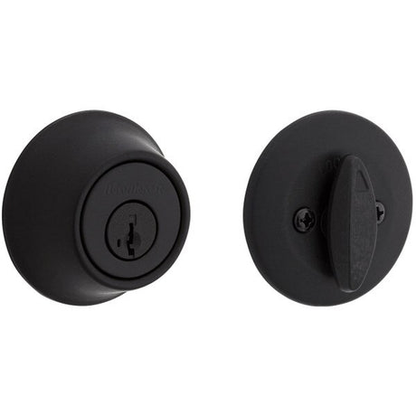 Kwikset 660-514.STRKP Single Cylinder Deadbolt Matte Black