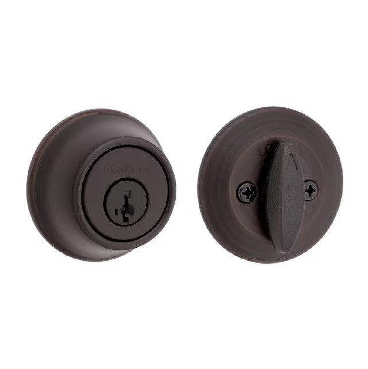Kwikset 660-5S.DS Single Cylinder Deadbolt with 6AL Latch and STRKP Strike Pack which includes Square Corner, Round Corner and 5303 Round Corner Full Lip Strikes K3 Antique Brass