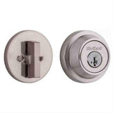 Kwikset 660RDT-15S.STRKP Single Cylinder Round Deadbolt SmartKey Satin Nickel