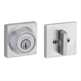 Kwikset 660SQT-26DS.STRKP Single Cylinder Square Deadbolt SmartKey Satin Chrome
