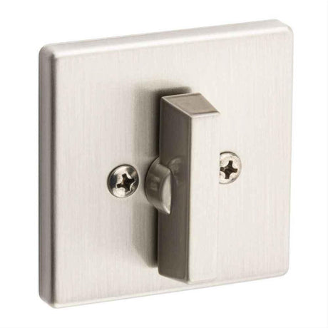 Kwikset 663SQT-15.DS One Sided Turn Square Deadbolt with RCAL Latch and Dual RCS and 5303 Full Lip Strike K3 Satin Nickel