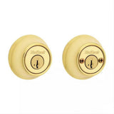 Kwikset 665-11P.STRKP Double Cylinder Deadbolt with RCAL Latch and STRKP Strike Pack which includes Square Corner, Round Corner and 5303 Round Corner Full Lip Strikes Venetian Bronze