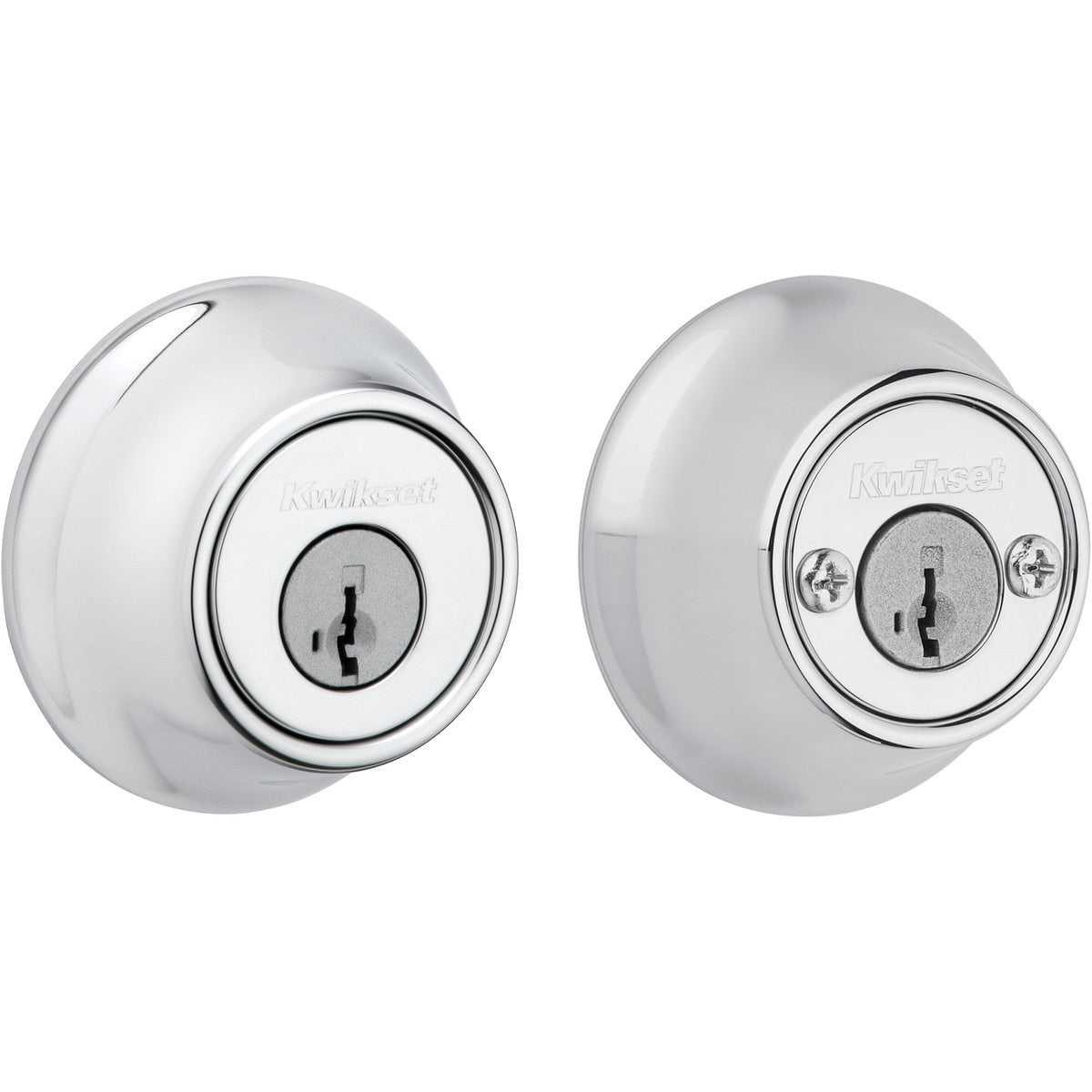 Kwikset 665-11PS.DS Double Cylinder Deadbolt with RCAL Latch and STRKP Strike Pack which includes Square Corner, Round Corner and 5303 Round Corner Full Lip Strikes Venetian Bronze