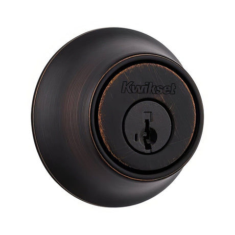 Kwikset 665-11PS.DS Double Cylinder Deadbolt with RCAL Latch Venetian Bronze