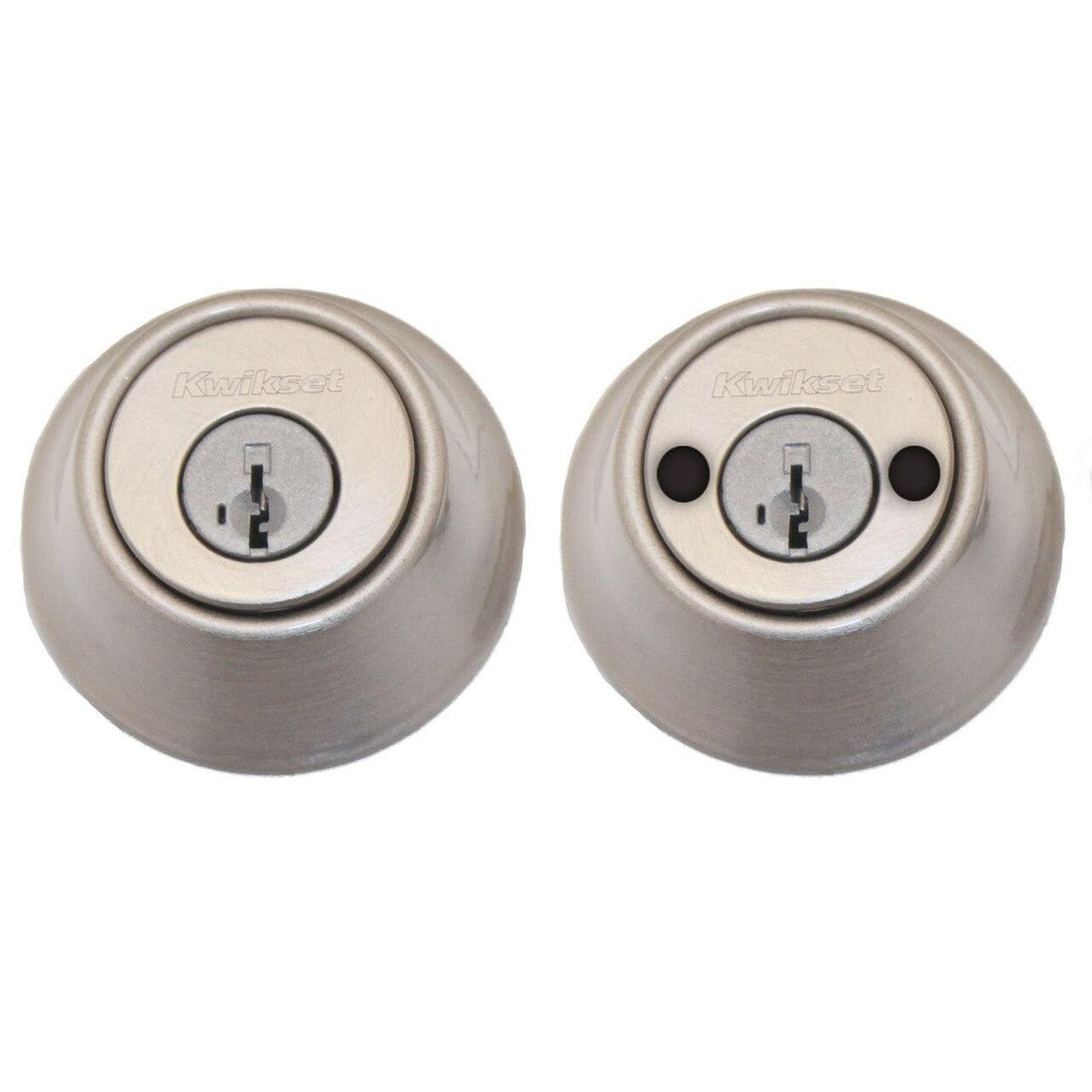 Kwikset 665-26S.DS Double Cylinder Deadbolt with RCAL Latch and STRKP Strike Pack which includes Square Corner, Round Corner and 5303 Round Corner Full Lip Strikes Polished Chrome