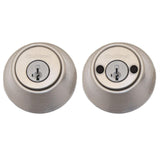 Kwikset 665-26S.DS Double Cylinder Deadbolt with RCAL Latch and STRKP Strike Pack which includes Square Corner, Round Corner and 5303 Round Corner Full Lip Strikes Polished Chrome
