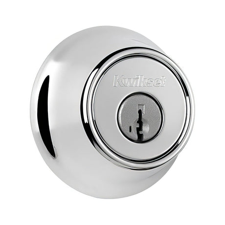 Kwikset 665-26S.DS Double Cylinder Deadbolt with RCAL Latch Polished Chrome