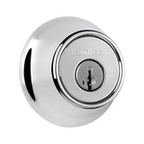 Kwikset 665-26S.STRKP Double Cylinder Deadbolt with RCAL Latch and STRKP Strike Pack which includes Square Corner, Round Corner and 5303 Round Corner Full Lip Strikes Bright Chrome