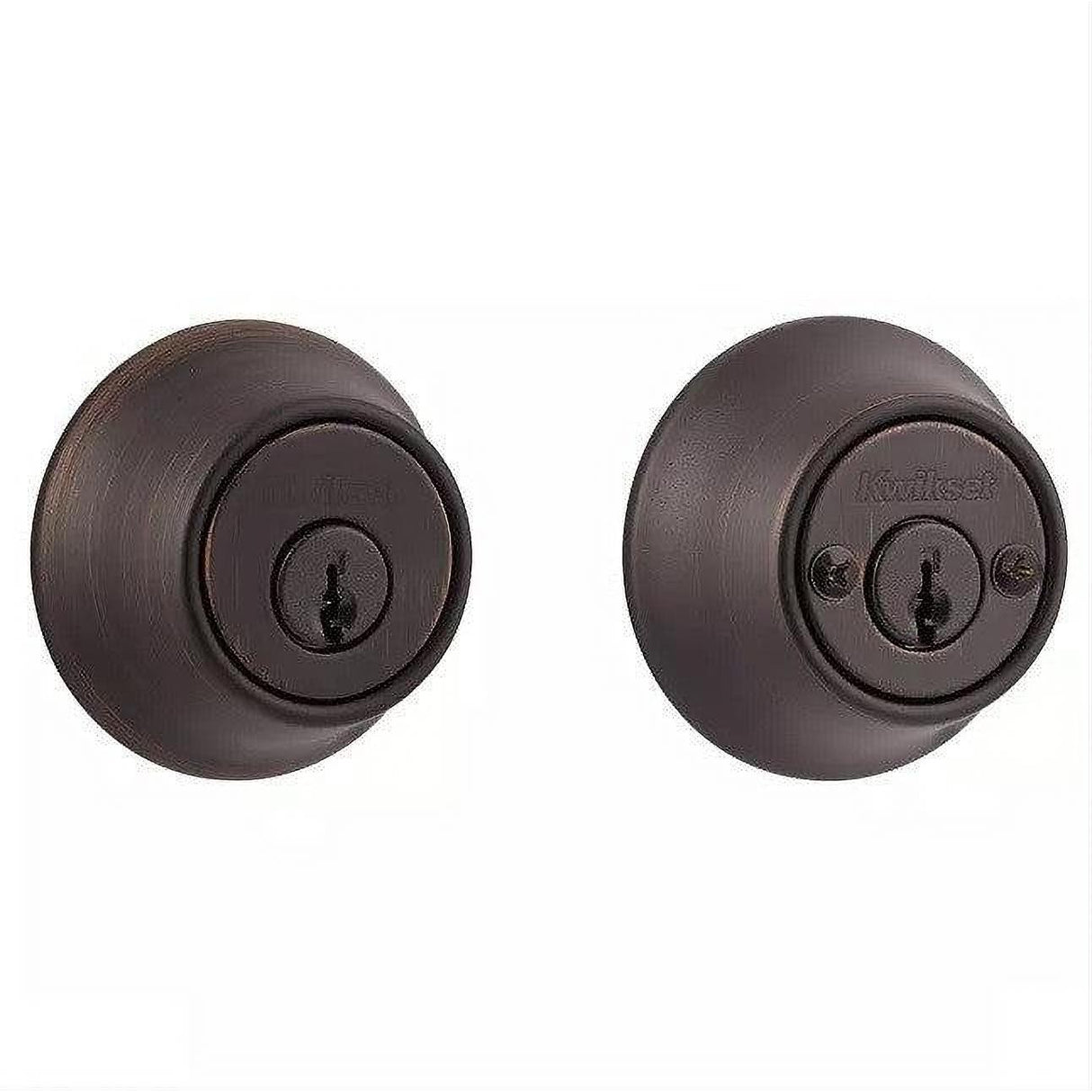 Kwikset 665-3S.DS Double Cylinder Deadbolt with RCAL Latch and STRKP Strike Pack which includes Square Corner, Round Corner and 5303 Round Corner Full Lip Strikes Polished Brass