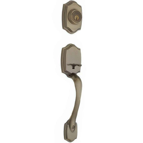 Kwikset 687BWLIP-5S Belleview Single Cylinder Handleset - Antique Brass