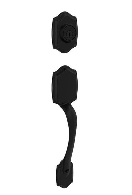 Kwikset 687BWLIP Belleview Single Cylinder Exterior Handleset SmartKey in Satin Chrome