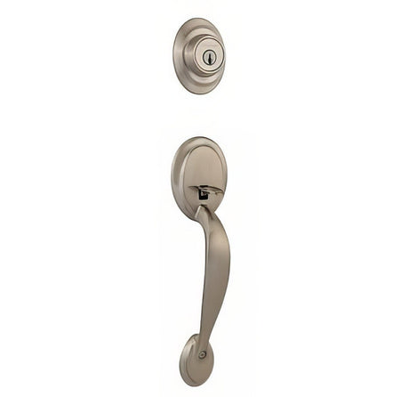 Kwikset 687DALIP-15S.DS satin nickel single cylinder handleset