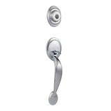 Kwikset 687DALIP-514S.STRKP Dakota Single Cylinder Exterior Handleset SmartKey with 6AL Latch and STRKP Strike Pack which includes Square Corner; Round Corner and 5303 Round Corner Full Lip Strikes Matte Black