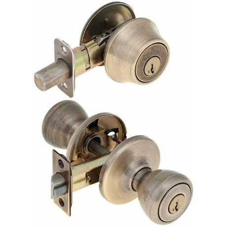 Kwikset 690T Combo Keyed Entry Tylo Knob in Satin Chrome