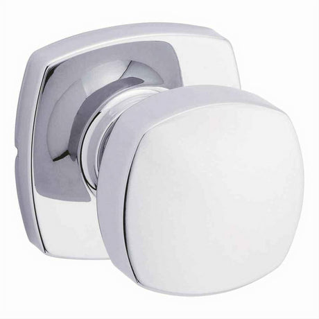 Kwikset 720AYKMDT-26 Arroyo Knob with Midtown Rose Passage Door Lock and RCS Strike Bright Chrome