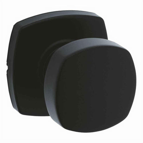 Kwikset 720AYKMDT-514 Arroyo Knob with Midtown Rose Passage Door Lock and RCS Strike Matte Black