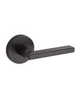 Kwikset 720HFLRDT-11P Halifax Lever with Round Rose Passage Door Lock and RCS Strike Venetian Bronze