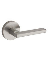Kwikset 720HFLRDT-15 Halifax Lever with Round Rose Passage Door Lock and RCS Strike Satin Nickel