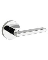 Kwikset 720HFLRDT-26 Halifax Lever with Round Rose Passage Door Lock and RCS Strike Bright Chrome