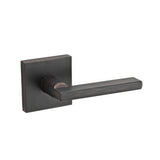 Kwikset 720HFLSQT-11P Halifax Lever with Square Rose Passage Door Lock and RCS Strike Venetian Bronze