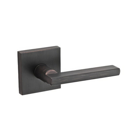 Kwikset 720HFLSQT-11P Halifax Lever with Square Rose Passage Door Lock and RCS Strike Venetian Bronze