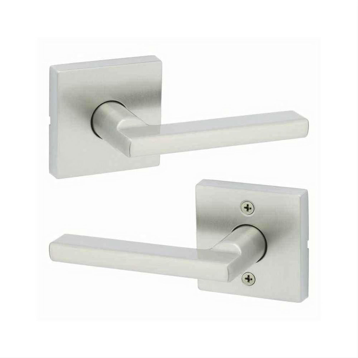 Kwikset 720HFLSQT-15.FD 20 Min UL Rated Halifax Lever with Square Rose Passage Door Lock with 6AL FD Latch and RCS Strike Satin Nickel
