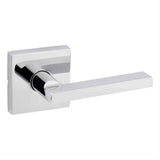 Kwikset 720HFLSQT-26.FD 20 Min UL Rated Halifax Lever with Square Rose Passage Door Lock with 6AL FD Latch and RCS Strike Bright Chrome
