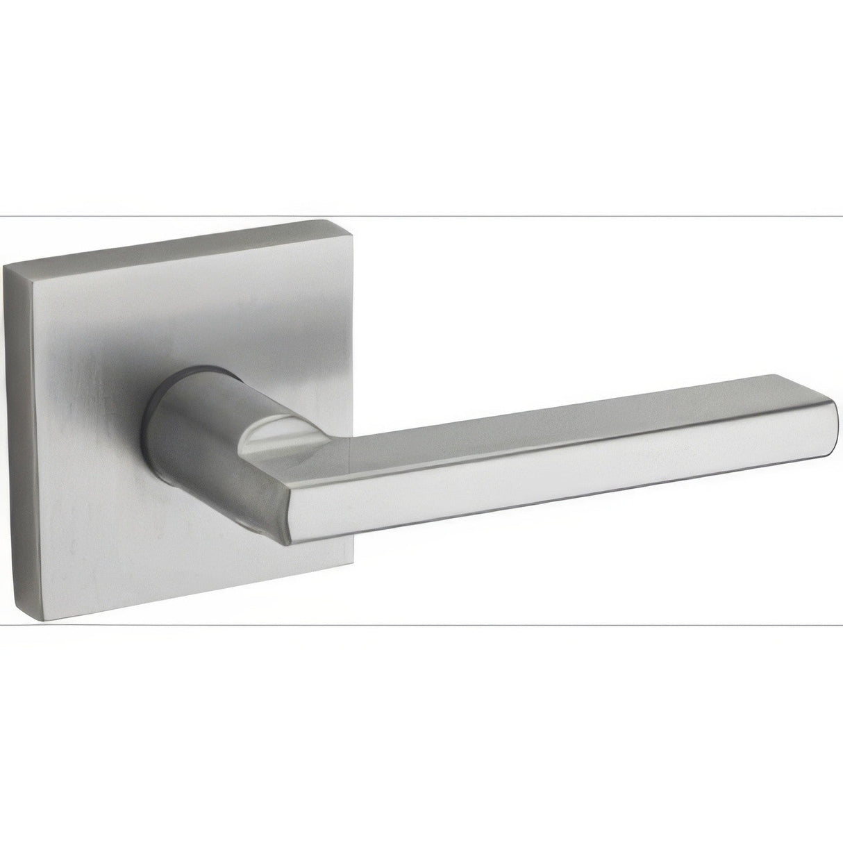 Kwikset 720HFLSQT-26D Halifax Lever with Square Rose Passage Door Lock and RCS Strike Satin Chrome