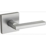 Kwikset 720HFLSQT-26D Halifax Lever with Square Rose Passage Door Lock and RCS Strike Satin Chrome