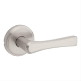 Kwikset 720KAL-15 Katella Lever Passage Door Lock and RCS Strike Satin Nickel