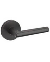 Kwikset 720MILRDT-11P Milan Passage Door Lever with Round Rosette Venetian Bronze