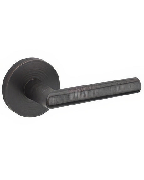 Kwikset 720MILRDT-11P Milan Passage Door Lever with Round Rosette Venetian Bronze