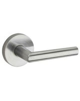 Kwikset 720MILRDT-26D Milan Passage Door Lever with Round Rosette Satin Chrome