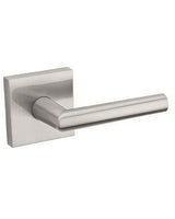 Kwikset 720MILSQT-15 Milan Passage Door Lever with Square Rosette Satin Nickel