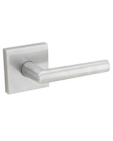 Kwikset 720MILSQT-26D Milan Passage Door Lever with Square Rosette Satin Chrome