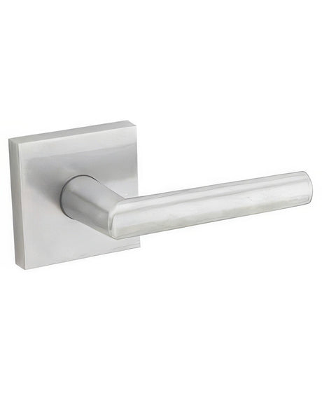Kwikset 720MILSQT-26D Milan Passage Door Lever with Square Rosette Satin Chrome