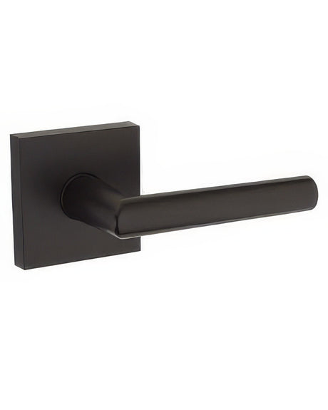 Kwikset 720MILSQT-514 Milan Passage Door Lever with Square Rosette Matte Black