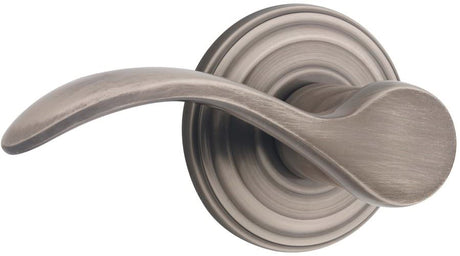 Kwikset 720PML-15A Pembroke passage door lever in Antique Nickel