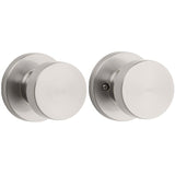 Kwikset 720PSKRDT-15 Pismo Knob with Round Rose Passage Lock - Satin Nickel