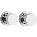 Kwikset 720PSKRDT-26 Pismo Knob with Round Rose Passage Lock - Bright Chrome