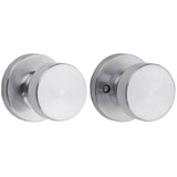 Kwikset 720PSKRDT-26D Pismo Knob with Round Rose Passage Lock - Satin Chrome